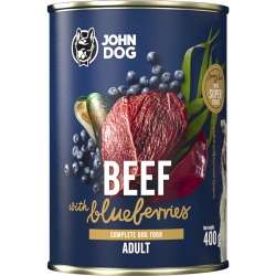 JOHN DOG Berry Line Wołowina z borówkami 400g
